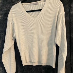 - ASOS beige ribbed sweater size US 2